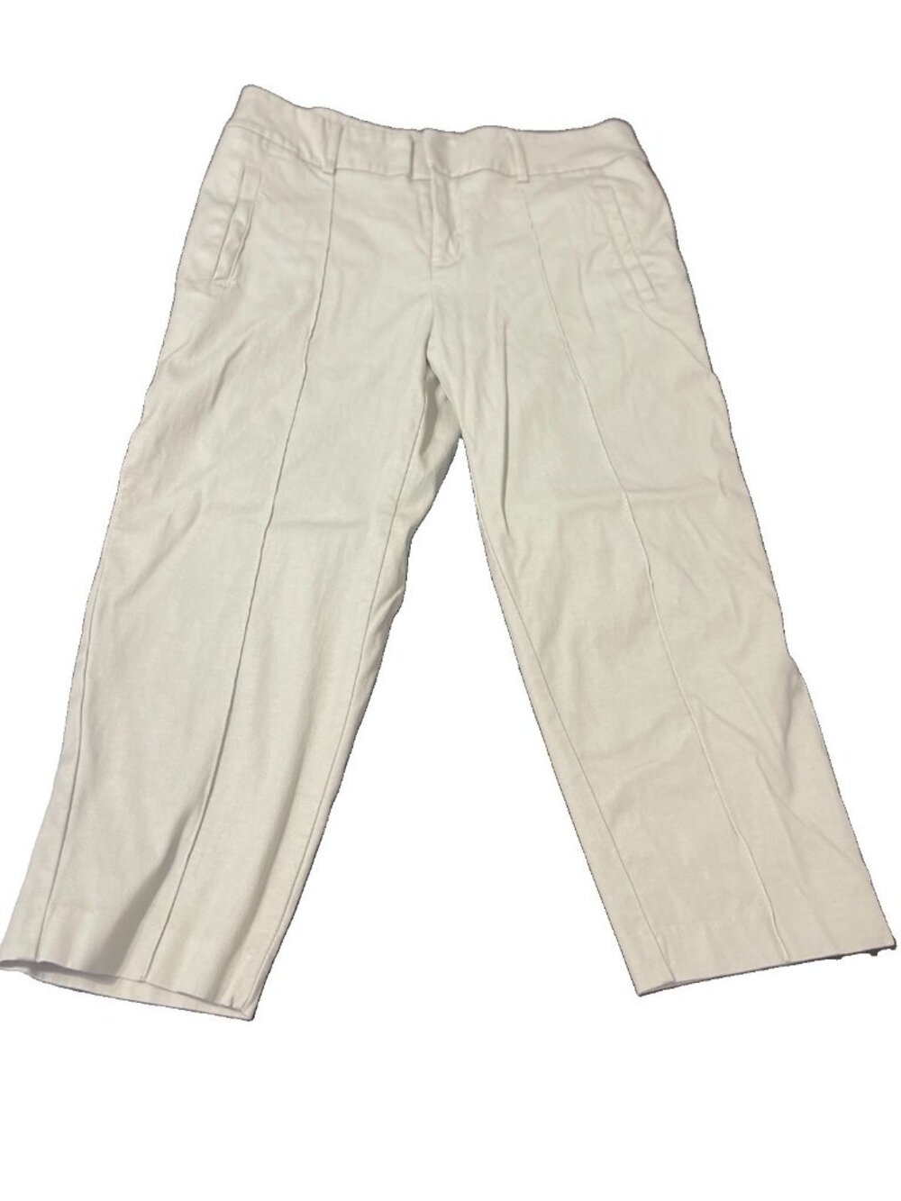 TIME AND TRU Women's Size 6 Seamed Front Khaki Capri Cropped Pants